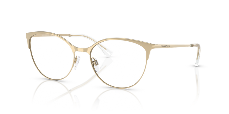 Emporio Armani EA1087 in Shiny Pale Gold - Front View