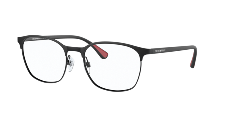 Emporio Armani EA1114 in Matte Black - Front View
