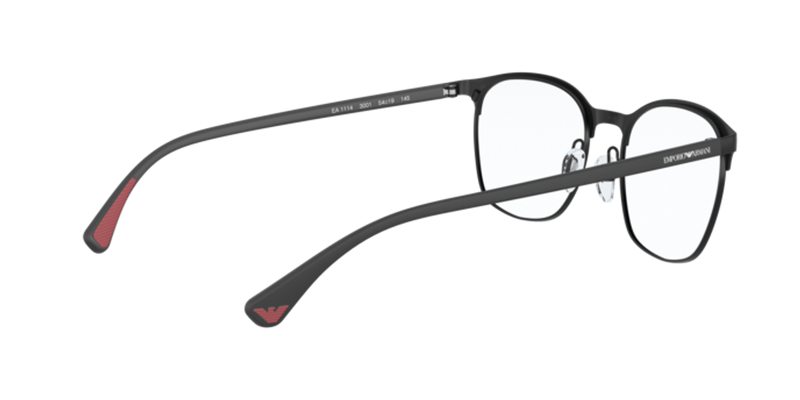 Emporio Armani EA1114 in Matte Black - Temple Detail