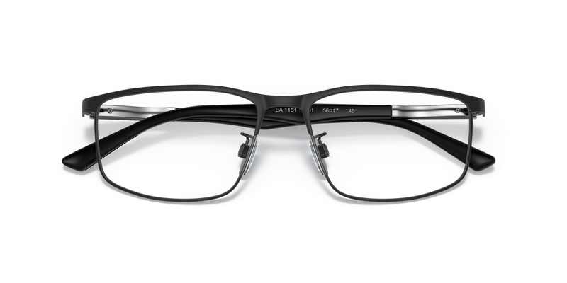 Emporio Armani EA1131 in Matte Black / Demo Lens (3001) - Side View