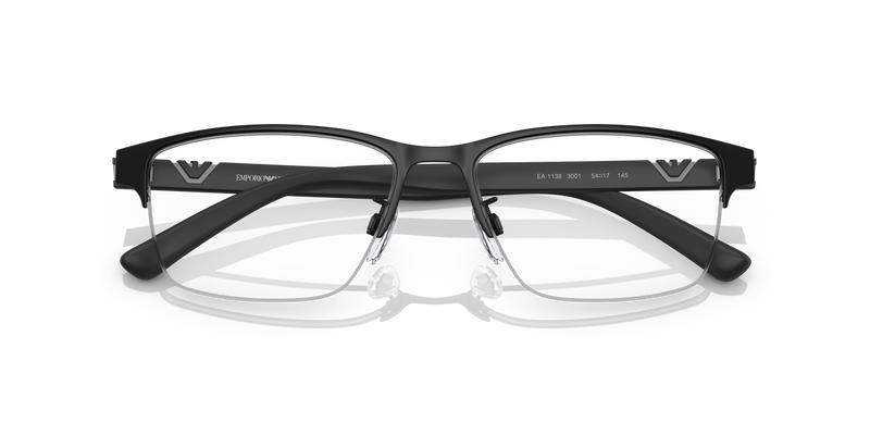Emporio Armani EA1138 in Matte Black / Demo Lens (3001) - Side View