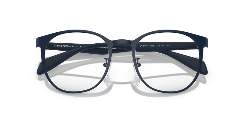 Emporio Armani EA1148 in Matte Blue / Demo Lens (3018) - Alternate View