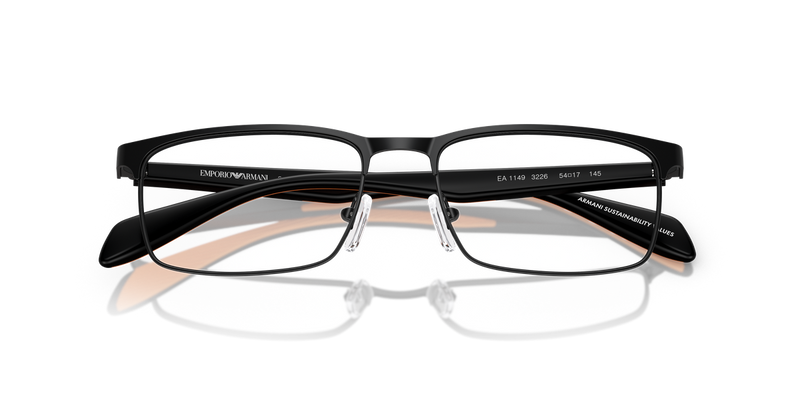 Emporio Armani EA1149 in Matte Black / Demo Lens (3226) - Alternate View