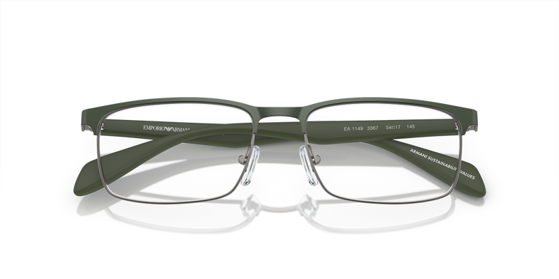Emporio Armani EA1149 in Matte Gunmetal/Green / Demo Lens (3367) - Alternate View