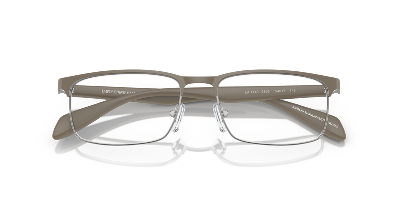 Emporio Armani EA1149 in Matte Silver/Mud / Demo Lens (3369) - Alternate View