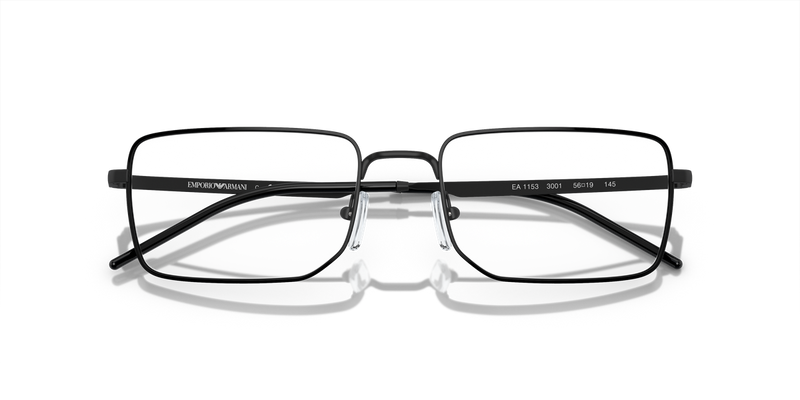 Emporio Armani EA1153 in Matte Black / Demo Lens (3001) - Side View