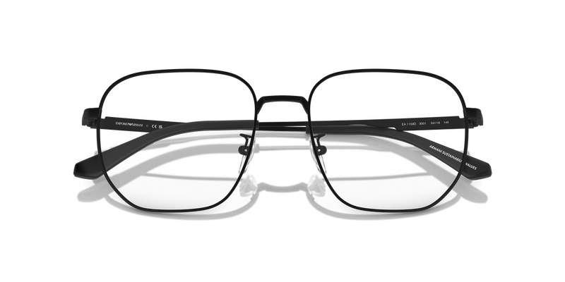 Emporio Armani EA1159D in Matte Black / Demo Lens (3001) - Side View