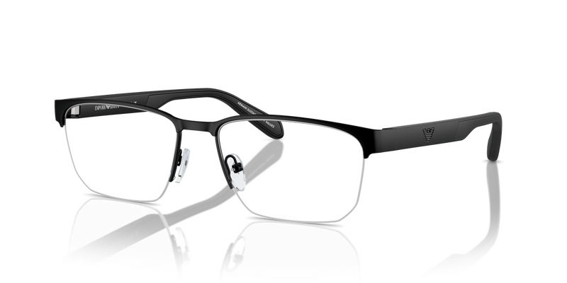 Emporio Armani EA1162 in Matte Black / Demo Lens (3001) - Front View