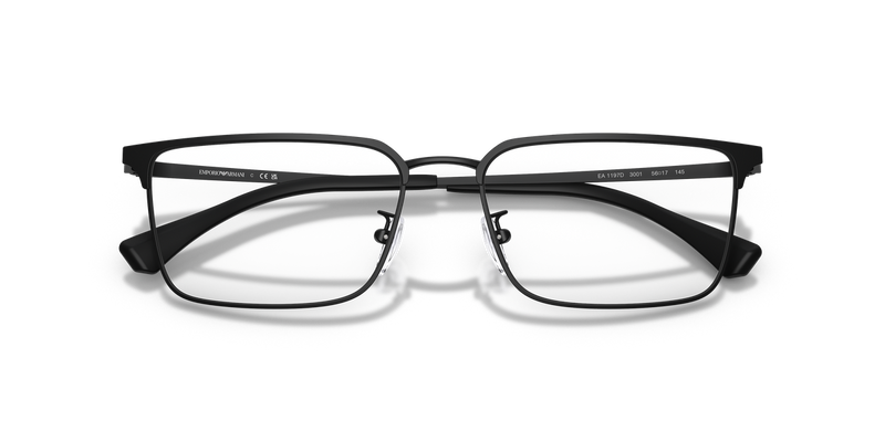 Emporio Armani EA1197D in Matte Black - Side View