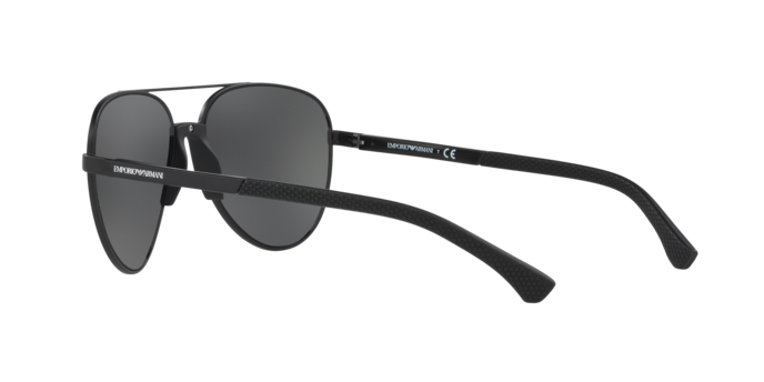 Emporio Armani EA2059 in Matte Black / Grey (320387) - Side View