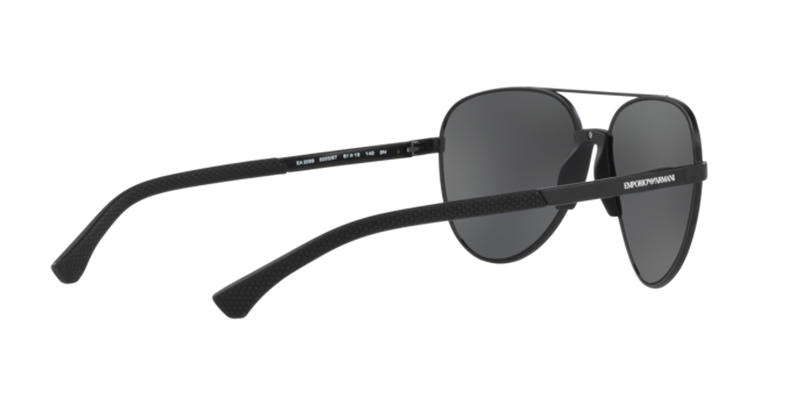 Emporio Armani EA2059 in Matte Black - Temple Detail