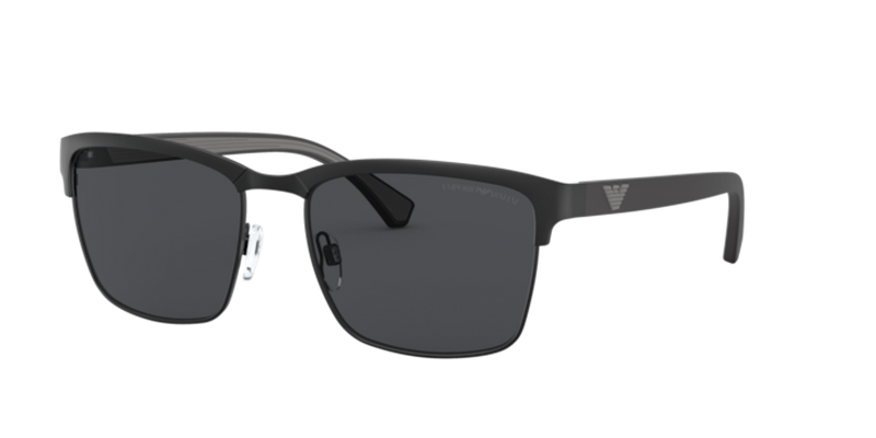 Emporio Armani EA2087 in Matte Black - Front View