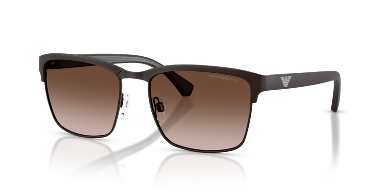 Emporio Armani EA2087 in Matte Brown / Gradient Brown (339013) - Alternate View