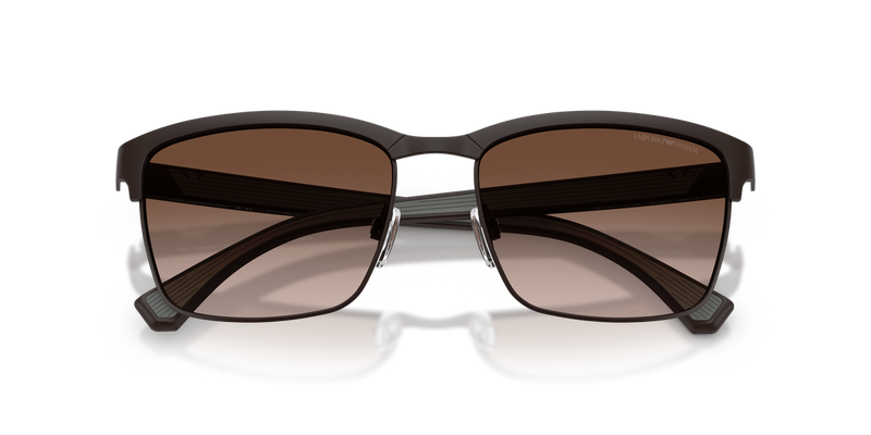 Emporio Armani EA2087 in Matte Brown / Gradient Brown (339013) - Alternate View