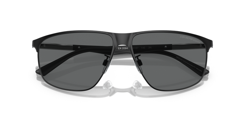 Emporio Armani EA2094 in Matte Black - Side View