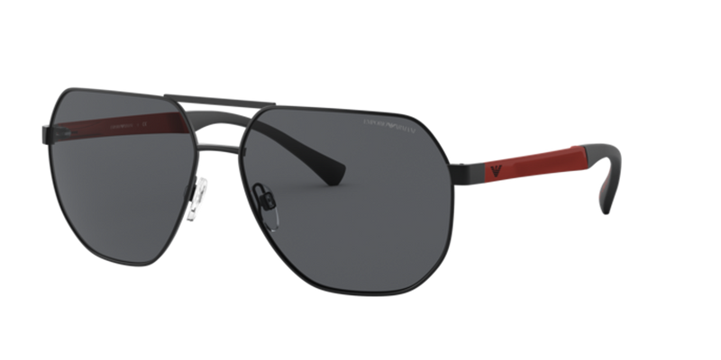 Emporio Armani EA2099D in Matte Black - Front View