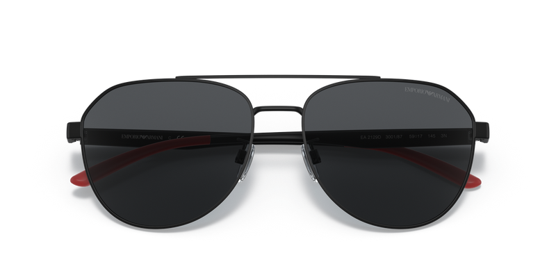 Emporio Armani EA2129D in Matte Black / Dark Grey (300187) - Side View
