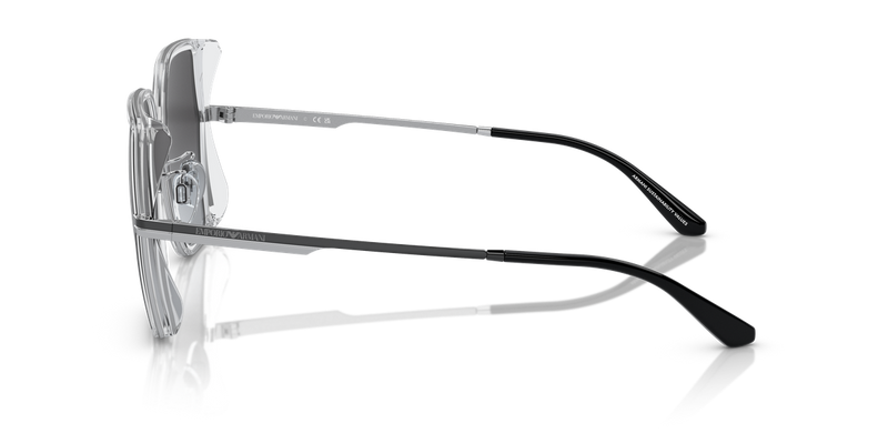Emporio Armani EA2142D in Shiny Crystal/Silver / Gradient Grey (30158G) - Back View