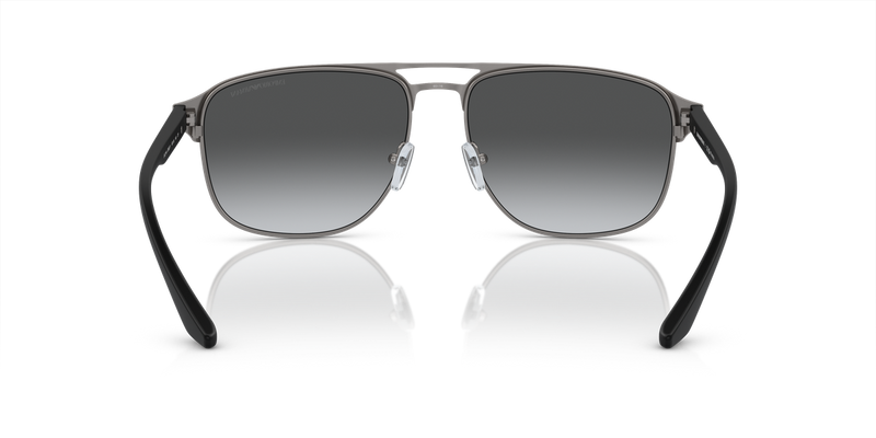 Emporio Armani EA2144 in Matte Gunmetal/Black / Polarized Grey Gradient (336511) - Temple Detail