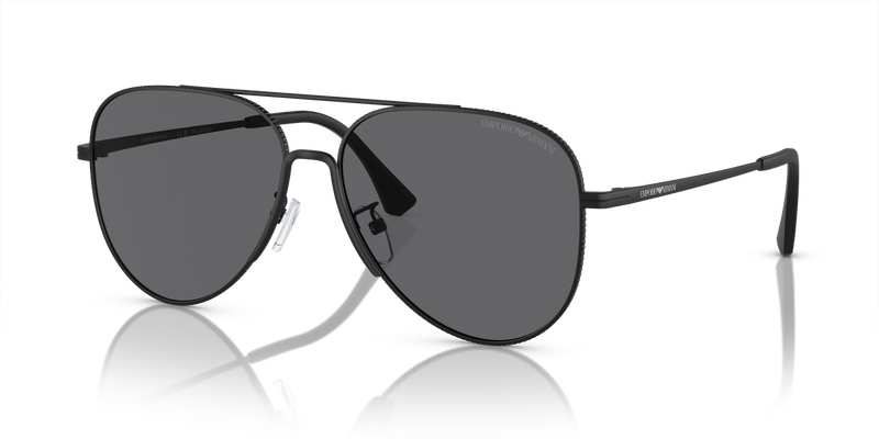 Emporio Armani EA2149D in Matte Black / Polarized Grey (300181) - Front View