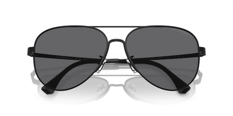 Emporio Armani EA2149D in Matte Black / Polarized Grey (300181) - Side View