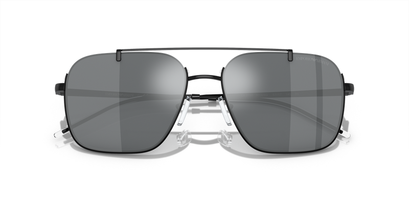 Emporio Armani EA2150 in Shiny Black / Light Grey Mirror Black (30146G) - Alternate View