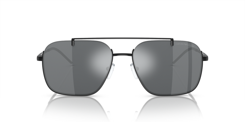 Emporio Armani EA2150 in Shiny Black / Light Grey Mirror Black (30146G) - Alternate View