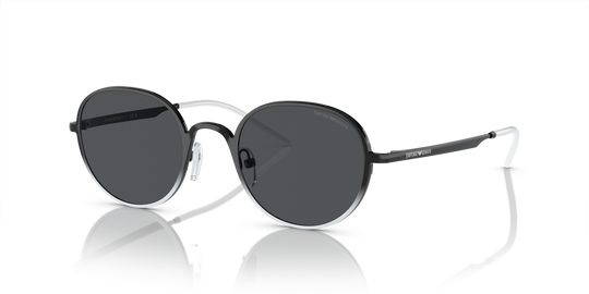Emporio Armani EA2151 - Shiny Black/White / Dark Grey (337287)