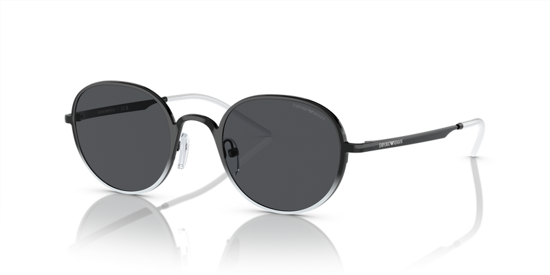 Emporio Armani EA2151 in Shiny Black/White / Dark Grey (337287) - Front View