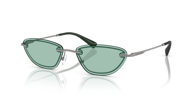 Emporio Armani EA2158 in Matte Gunmetal / Green (3003/2) - Front View