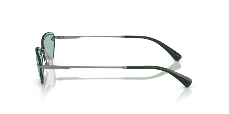Emporio Armani EA2158 in Matte Gunmetal / Green (3003/2) - Back View