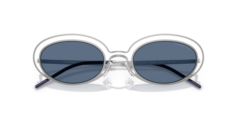 Emporio Armani EA2160 in Matte Silver / Dark Blue (304580) - Alternate View