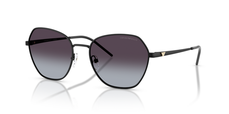 Emporio Armani EA2161 in Matte Black / Grey Gradient (30018G) - Front View