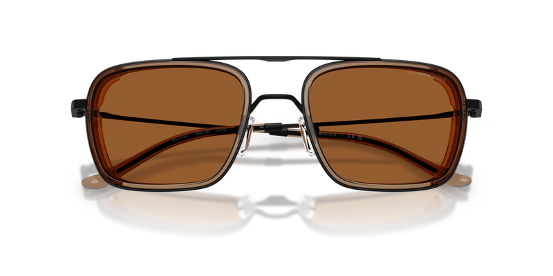 Emporio Armani EA2162 in Matte Black / Dark Bronze (300163) - Side View