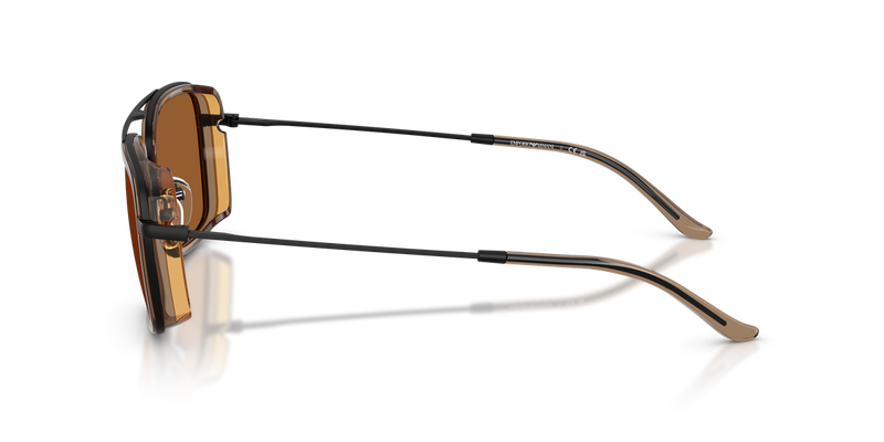 Emporio Armani EA2162 in Matte Black / Dark Bronze (300163) - Back View