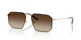 Matte Pale Gold / Gradient Brown (300213)