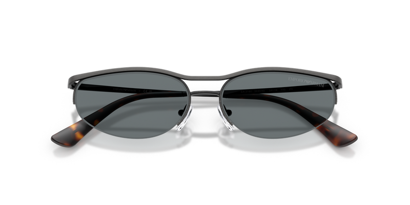 Emporio Armani EA2180 in Matte Anticate Silver - Side View