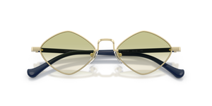 Matte Pale Gold / Clear Gradient Green (30028E)