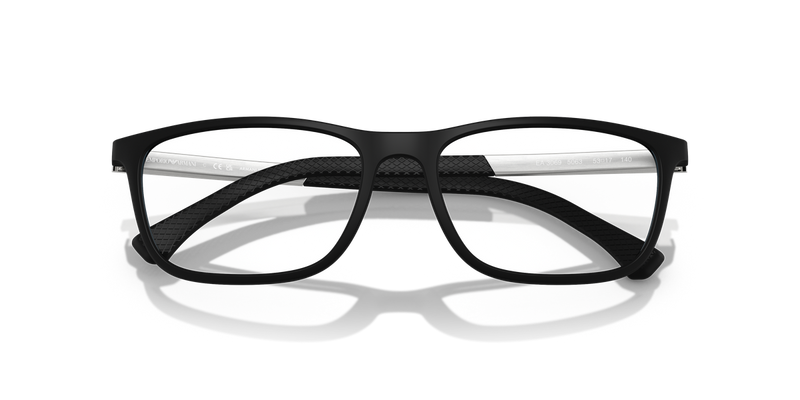 Emporio Armani EA3069 in Rubber Black / Demo Lens (5063) - Side View