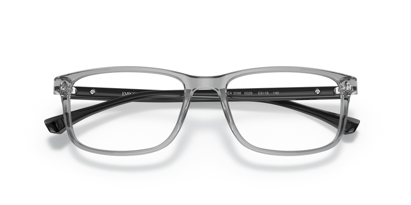 Emporio Armani EA3098 in Transparent Grey / Demo Lens (5029) - Side View