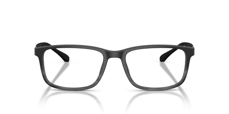 Emporio Armani EA3098 in Matte Black & Striped Grey / Demo Lens (5566) - Alternate View