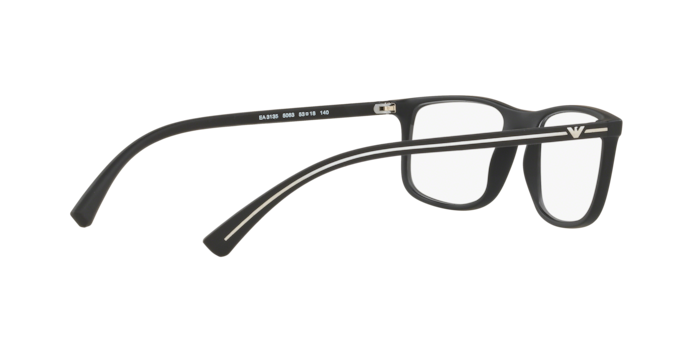 Emporio Armani EA3135F in Rubber Black - Temple Detail