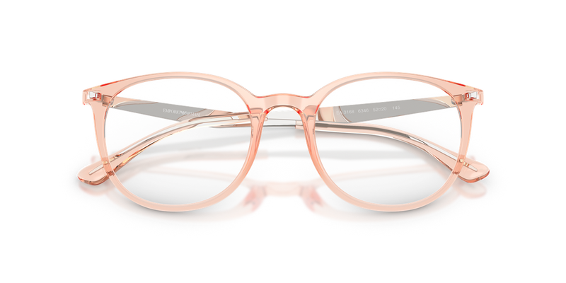 Emporio Armani EA3168 in Shiny Transparent Pink - Side View