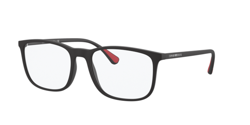 Emporio Armani EA3177 in Matte Black - Front View