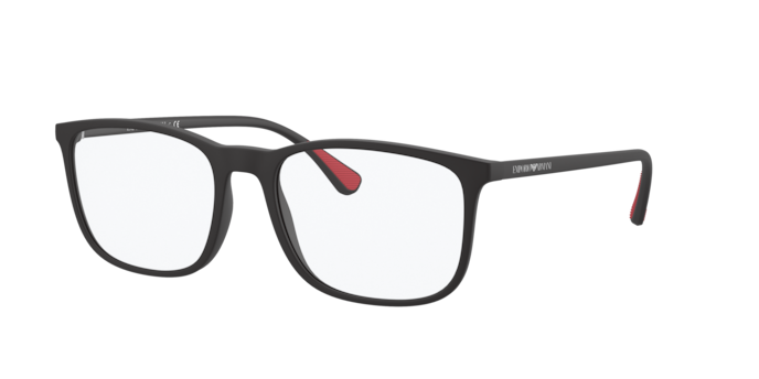 Emporio Armani EA3177 in Matte Black - Front View