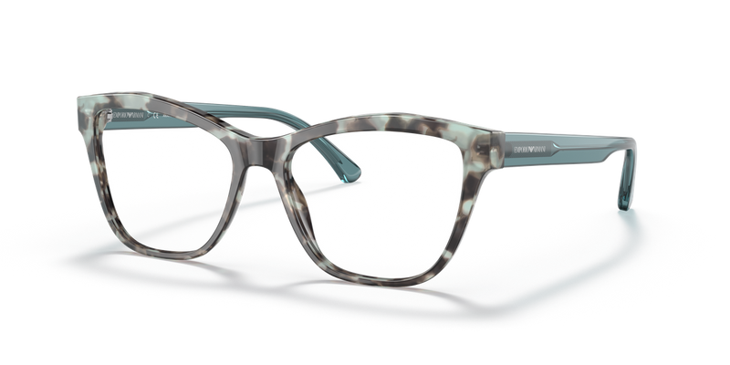 Emporio Armani EA3193 in Shiny Blue Havana / Demo Lens (5097) - Front View