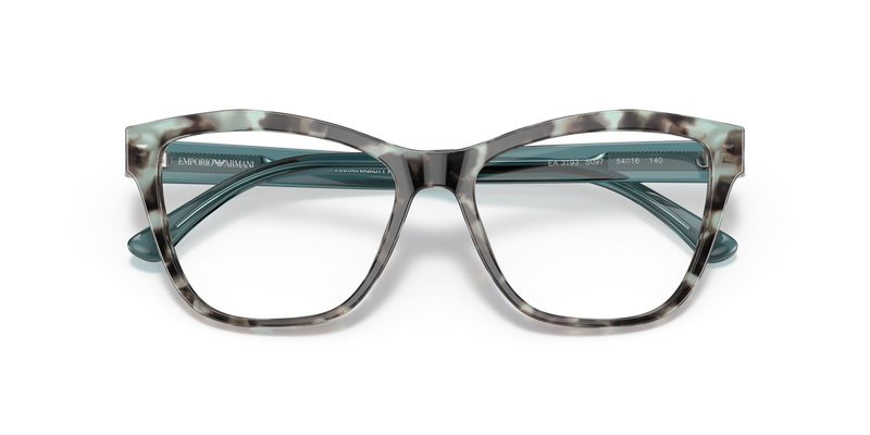 Emporio Armani EA3193 in Shiny Blue Havana / Demo Lens (5097) - Side View