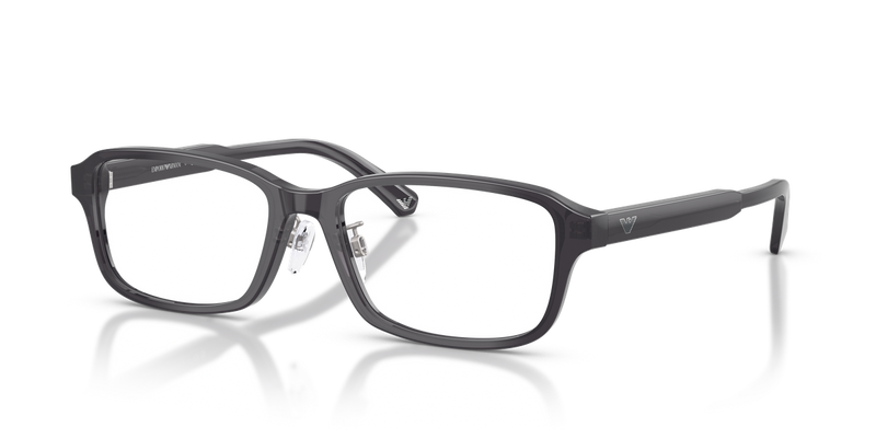 Emporio Armani EA3215D in Shiny Transparent Grey - Front View