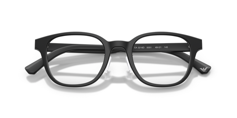 Emporio Armani EA3216D in Matte Black / Demo Lens (5001) - Side View