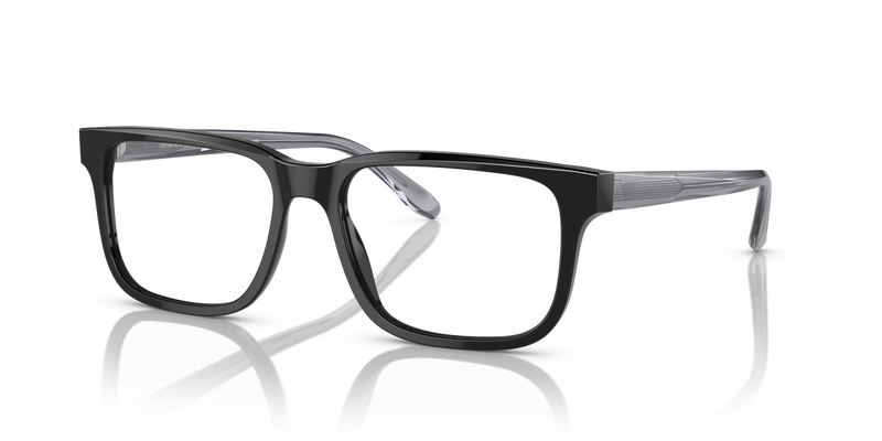 Emporio Armani EA3218 in Black / Demo Lens (5017) - Front View